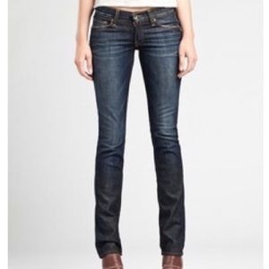 Lucky Brand Zoe Straight leg jeans. Size 25R. Never worn. Dark wash.